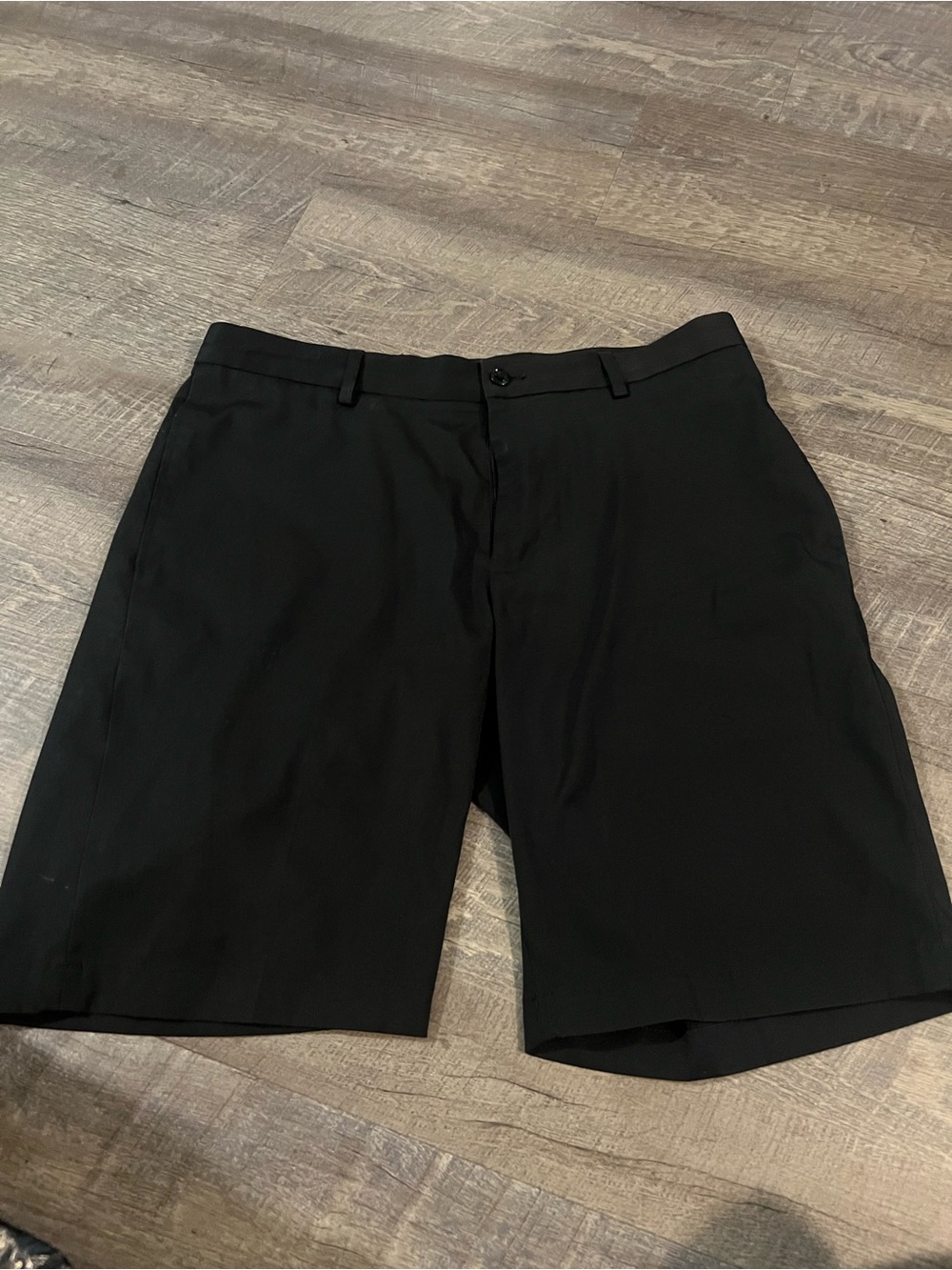 Slazenger Black Flat Front Men's Shorts